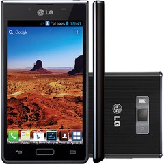 Smartphone LG Optimus L7 P705 Preto - GSM Android ICS 4.0 Processador 1GHz Tela 4.3" Câmera 5MP 3G Wi Fi Memória Interna 4GB