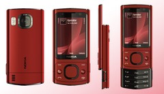 NOKIA 6700 VERMELHO C/ CÂMERA 5MP, MP3, RÁDIO FM, BLUETOOTH