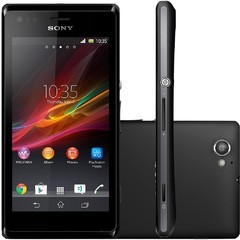 Smartphone Sony Xperia M C2004 Desbloqueado Preto Android 4.1, Memória Interna 4GB, Câmera 5MP, Tela 4