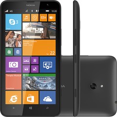 Celular Desbloqueado Nokia Lumia 1320 Preto com Windows Phone 8, Tela 6", Processador 1.7GHz Dual Core, Câmera 5MP, 4G, Wi-Fi e Bluetooth