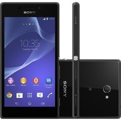 Smartphone Sony Xperia M2 D2306 preto, 4G, Processador Quad-Core 1,2 GHz, Android 4.3, Tela de 4,8", Câmera 8MP, 1GB de RAM
