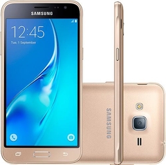 Smartphone Samsung Galaxy J3 Dual Chip Desbloqueado Android 5.1 Tela 5'' 8GB 4G Wi-Fi Câmera 8MP - Dourado