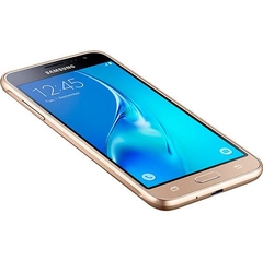 Smartphone Samsung Galaxy J3 Dual Chip Desbloqueado Android 5.1 Tela 5'' 8GB 4G Wi-Fi Câmera 8MP - Dourado - Infotecline