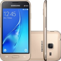 Smartphone Samsung Galaxy J1 SMJ105B Mini Duos Preto com Dual Chip, Tela 4.0", 3G, Câmera de 5MP, Android 5.1 e Processador Quad Core de 1.2 GHz