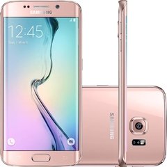 Celular Samsung Galaxy S6 Edge SM-G925i 32GB, Rosa, processador de 2.1Ghz Octa-Core, Bluetooth Versão 4.1, Android 6.0.1 Marshmallow, Super AMOLED, Quad-Band 850/900/1800/1900