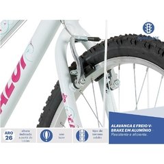 BICICLETA VENTURA T19 R26 21 BRANCA A14 / 2 UNIDADES - comprar online