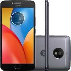 Smartphone Motorola Moto E4 XT1773 Plus Titanium 16GB, Tela 5.5'', Dual Chip, Android 7.1, Bateria 5.000 mAh, Câmera 13MP, Processador Quad-Core e 2GB de RAM