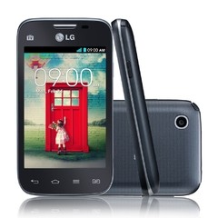 Smartphone LG L40 Dual D175 preto com Tela de 3,5", Dual Chip, Tv Digital, Android 4.4, Câmera 3MP, 3G, Wi-Fi, Rádio FM e Bluetooth