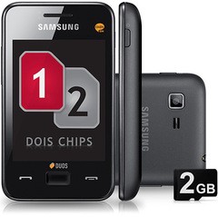 SAMSUNG STAR 3 DUOS S5222 PRETO DUAL CHIP CAM 3.2MP WIFI MP3
