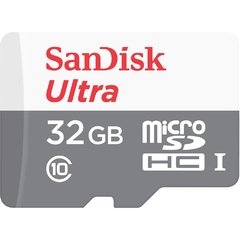Cartão de Memória Sandisk(TM) Ultra® Microsdhc(TM) Uhs-I Com Adaptador 32Gb Classe 10