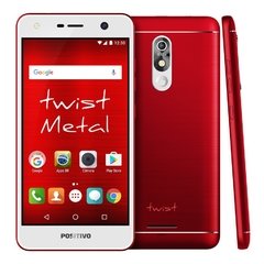 Smartphone Positivo Twist S530 - Android 7.0, 3G, Tela 5.2", 16GB, Câmera 8MP - Vermelho