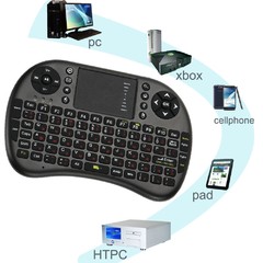 Mini Teclado QWERTY 500-RF sem fio 2.4G Fly Air mouse Touchpad Portátil T2 - comprar online