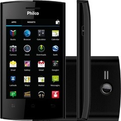 Smartphone Philco Phone 350B Preto com Dual Chip, Tela 3,5", Android 4.0, Câmera 3MP, MP3, Rádio FM, GPS, Wi-Fi e Bluetooth