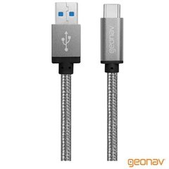 Cabo Adaptador USB-C para Micro USB 3.0 com 1,5 m Cinza Geonav I4UCC02CNZ - comprar online