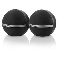 Caixa de Som Multilaser Ball Sp107 Preto, 6w Rms, Entrada USB, Plugue 3.5mm, Controle de Volume