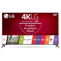 Smart TV LED 49" Ultra HD 4K LG 49UJ6300 com Sistema WebOS 3.5, Wi-Fi, Painel IPS, HDR, Quick Acess, Magic Mobile Connection, Music Player, HDMI e USB