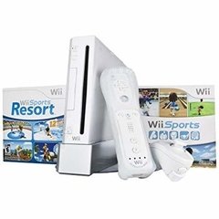 Nintendo Wii Branco Console com Wii Sports e Wii Sports Resort