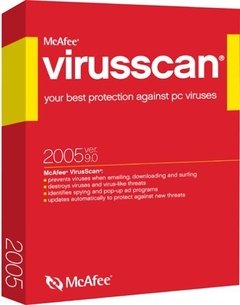 Mcafee Virusscan 2005 - Antivirus Versão 9.0 - Home Edition - Upgrade - CD-ROM
