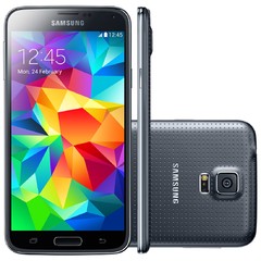 SMARTPHONE SAMSUNG GALAXY S5 DUOS SM-G900M DUAL CHIP DESBLOQUEADO ANDROID 4.4 16GB 4G WI-FI GPS - PRETO