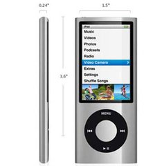 Ipod Nano 8gb Silver Apple Mc027zy/a