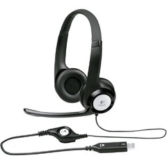 Fone de Ouvido Headset USB Logitech H390 Microfone Eliminador de Ruídos, Controles de Áudio In-Line