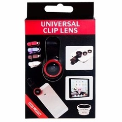 Kit de lentes YY panorâmicas universal para celulares com clip ajustável