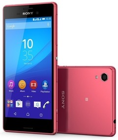 Smartphone Sony Xperia M4 Aqua Dual E2306 VERMELHO à Prova D'água* com 16GB, Tela 5", Dual Chip, 4G, Câmera 13MP, Android 5.0 e Processador Octa-Core