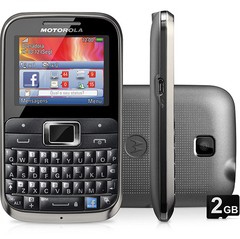 CELULAR Motorola Motokey Ex116 Câmera 2mp Wi-fi Teclado Qwerty Preto