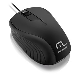 Mouse Com Fio Multilaser Mo222 Emborrachado USB