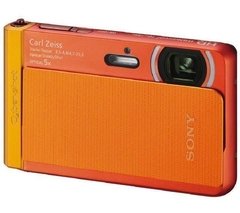 Câmera Digital Sony Cyber-Shot DSC-TX30 Laranja Com 18.2 MP, Fotos 3D, À Prova D"Água E Choques, Visor OLED 3,3" Touchscreen, Zoom Óptico De 5x, Vídeos Em HD E Steady Shot - comprar online