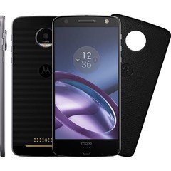 Smartphone Moto Z Power Edition XT-1650-03 Preto Dual Chip Android 6.0.1 4G Wi-Fi Câmera 13MP Capa Couro Preto - comprar online