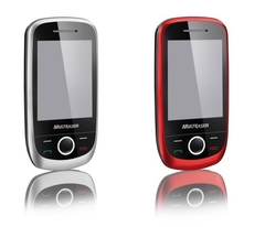 Celular Desbloqueado Multilaser Touch P3162 Prata/Preto Tri Chip com Câmera 3MP, Touch Screen, TV Digital, MP3, Rádio FM e Bluetooth - comprar online