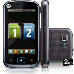 Celular Motorola Screen EX128 Dual Chip c/ Câmera 3MP, MP3, FM, Touch Screen