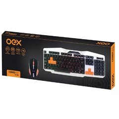 Combo Gamer Oex Ice Tm300 Teclado Multimídia + Mouse Óptico Com Fio, 6 Botões - comprar online