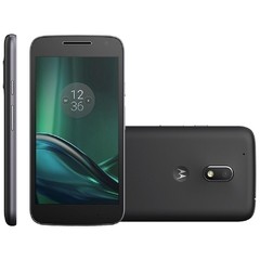 Smartphone Motorola Moto G4 Play 4G Dual XT-1600 Preto Dual Chip Android Marshmallow 4G Memória de 16GB