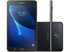 Tablet Samsung Galaxy Tab A Preto com 7", Wi-Fi + 4G, Android 5.1, Processador Quad-Core e 8GB - SGSMT285PTOB