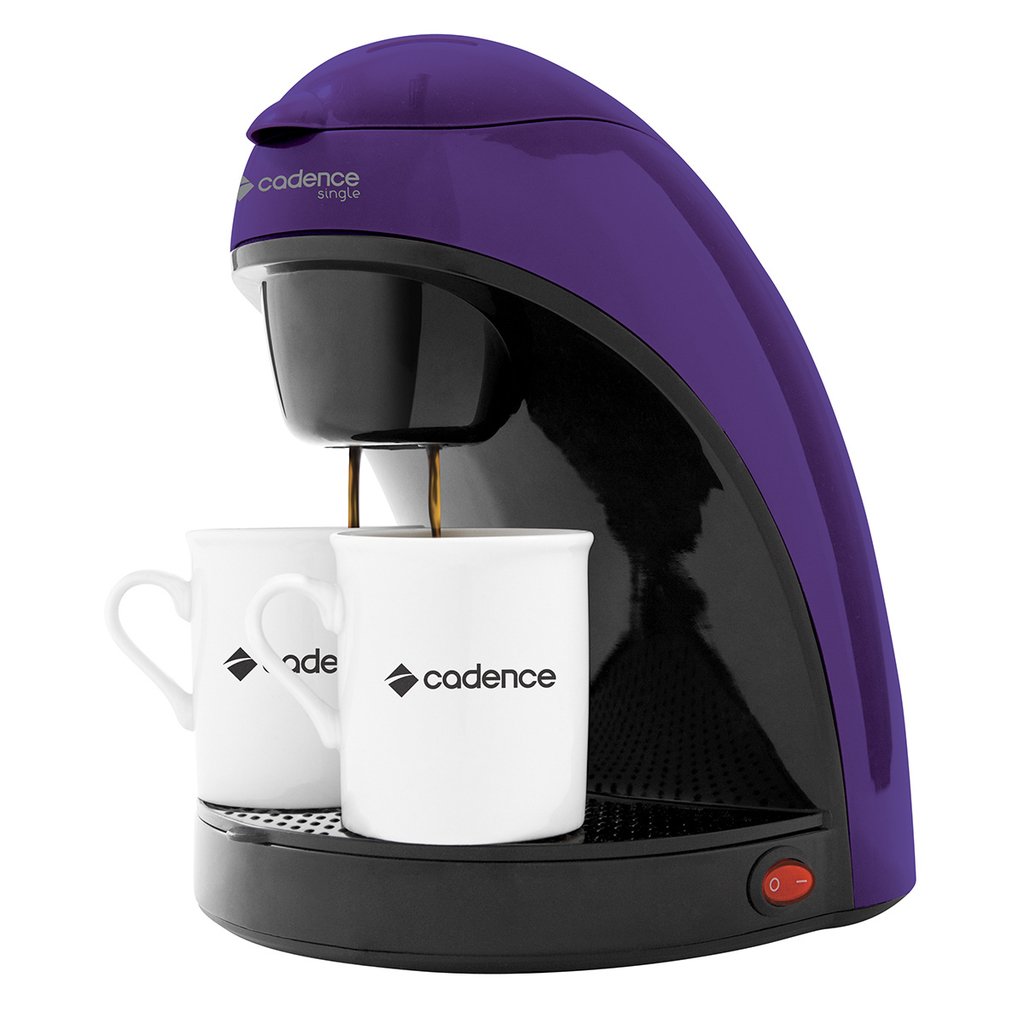 Cafeteira Elétrica 450W Single Colors + 2 Xícaras CAF112 Roxa - Cadence -  220v