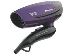 Secador Travel Malllory 1300 Bivolt Bocal Integrado - Bivolt Roxo