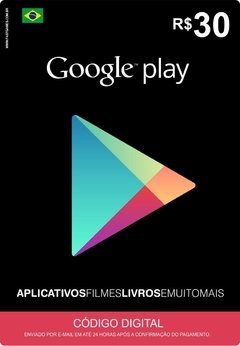 Google Play - R$ 30,00