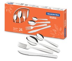 Conjunto de talheres em inox 24 peças buzios tramontina - Tramontina - comprar online