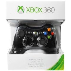 Controle Sem Fio Xbox 360 Preto - comprar online