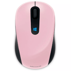 Mouse Sem Fio Microsoft Sculpt Mobile 43U-00030 I Rosa, Botão Windows, Rolagem Em 4 Direções
