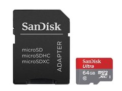 Sandisk 64GB Ultra Android Micro SD (SDXC) Card + Adapter - 48MB/s
