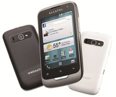 celular Alcatel One Touch 985, processador de 650Mhz, Bluetooth Versão 3.0, Android 2.3.6 Gingerbread, Quad-Band 850/900/1800/1900