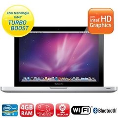 Macbook Pro Apple Mc700bz/a Aluminium Intel® Core I5, Tela 13.3", 4gb, HD 320gb, Câmera Facetime HD