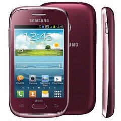 Smartphone Samsung Galaxy Young Plus TV GT-S6293T Vinho Com Dual Chip, Android 4.1, TV Digital, 3G, Rádio FM, Wi-Fi E Câmera De 3MP