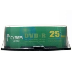 Mídia Cyber Comp DVD-R 8x Pino c/ 25 Unidades