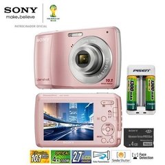 Câmera Digital Sony Cyber-Shot Dsc-S3000/P Rosa C/ 10.1 Mpx, LCD TFT 2.7", 4X Zoom Óptico - comprar online