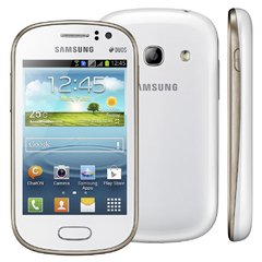 Celuar Samsung Galaxy Fame Duos GT-S6812 Branco, processador de 1Ghz Single-Core, Bluetooth Versão 4.0, Android 4.1.2 Jelly Bean, Quad-Band 850/900/1800/1900