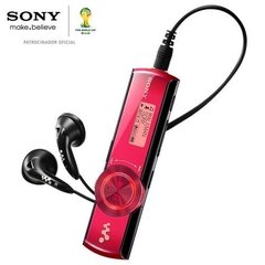 MP3 Sony Nwz-b172f Vermelho 2gb Com Rádio FM e Gravador de Voz